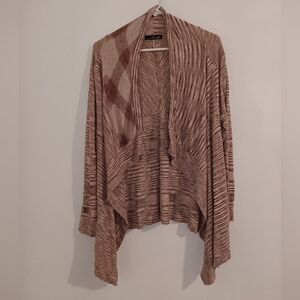 Willi Smith women's sweater unstructured one size peach multicolored